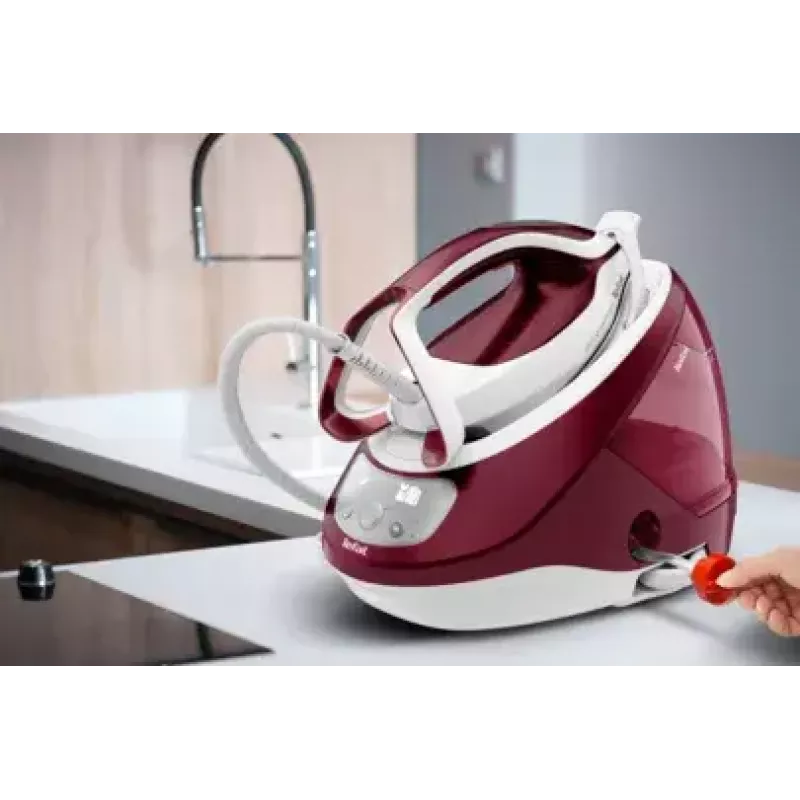 Tefal GV9220 garo lyginimo stotis 2600 W Durilium AirGlide Autoclean padas Burgundinė, Balta