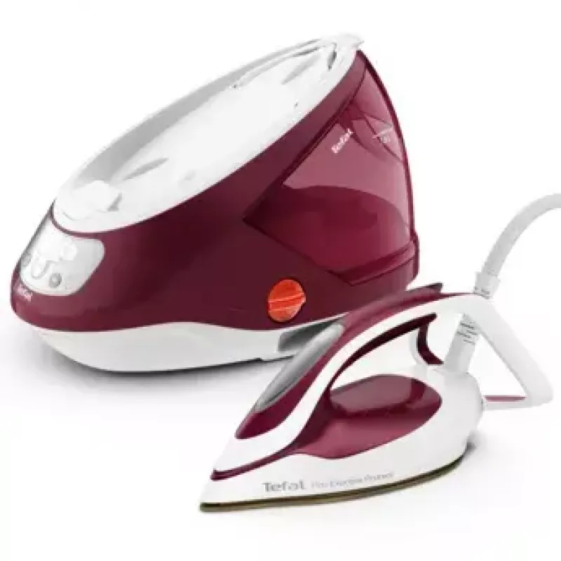 Tefal GV9220 garo lyginimo stotis 2600 W Durilium AirGlide Autoclean padas Burgundinė, Balta