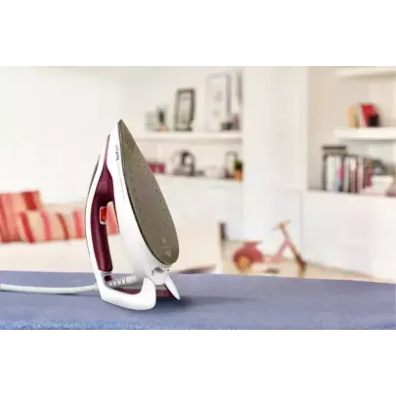 Tefal GV9220 garo lyginimo stotis 2600 W Durilium AirGlide Autoclean padas Burgundinė, Balta