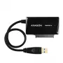 Adapteris Axagon ADSA-FP3 USB 3.0 - SATA 6G, skirtas prijungti visus SATA diskus ir įrenginius