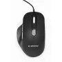 GEMBIRD MUS-6B-02 Laidinė optinė pelė su USB jungtimi, 6 mygtukai, juoda
