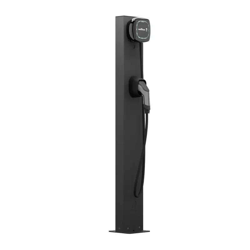 Pjedestalas Wallbox Eiffel Basic Dual, skirtas Pulsar šeimai, juodas