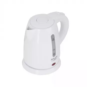Elektrinis virdulys Adler AD 1272 – 1 L, 1600 W, lazdyno riešutų ir baltos spalvos, mygtukų valdymas, nuo kalkių apsaugantis filtras