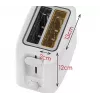 Skrudintuvas Adler AD 3223 2 riekėms 750 W Baltas