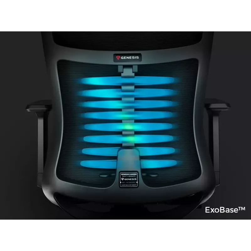 PC žaidimų kėdė GENESIS Astat 200 G2 tinklinė sėdynė Juoda 120 kg