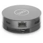 DELL 6-in-1 USB-C Multiport Adapter DA305, laidinis, USB 3.2 Gen 2 (3.1 Gen 2) Type-C, 10,100,1000 Mbit/s, sidabrinis, 3840 x 2160 pikselių, Dell