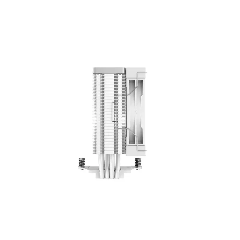 Oro aušintuvas DeepCool AK400 WH — 4×6 mm šilumos vamzdeliai, 120 mm FDB ventiliatorius, 1850 RPM, 66,47 CFM, baltas