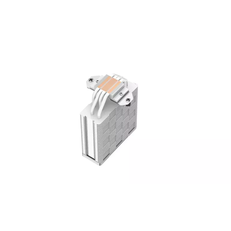 Oro aušintuvas DeepCool AK400 WH — 4×6 mm šilumos vamzdeliai, 120 mm FDB ventiliatorius, 1850 RPM, 66,47 CFM, baltas