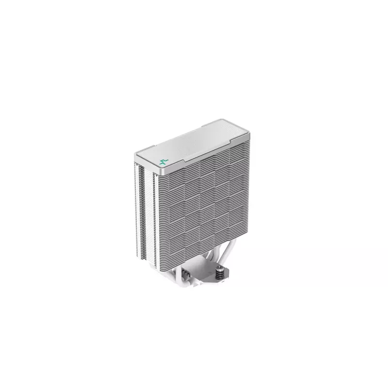 Oro aušintuvas DeepCool AK400 WH — 4×6 mm šilumos vamzdeliai, 120 mm FDB ventiliatorius, 1850 RPM, 66,47 CFM, baltas