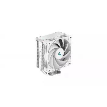 Oro aušintuvas DeepCool AK400 WH — 4×6 mm šilumos vamzdeliai, 120 mm FDB ventiliatorius, 1850 RPM, 66,47 CFM, baltas