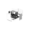 DeepCool CH370 WH R-CH370-WHNAM1-G-1 Micro ATX Mini Tower kompiuterio dėžė su šoniniu langu, tinka 360 mm radiatoriui, 2x 3,5 colio ir 3x 2,5 colio vietos diskams, balta
