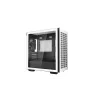 DeepCool CH370 WH R-CH370-WHNAM1-G-1 Micro ATX Mini Tower kompiuterio dėžė su šoniniu langu, tinka 360 mm radiatoriui, 2x 3,5 colio ir 3x 2,5 colio vietos diskams, balta