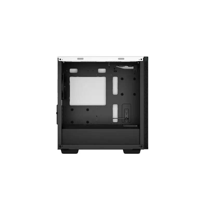 DeepCool CH370 WH R-CH370-WHNAM1-G-1 Micro ATX Mini Tower kompiuterio dėžė su šoniniu langu, tinka 360 mm radiatoriui, 2x 3,5 colio ir 3x 2,5 colio vietos diskams, balta