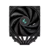 Oro aušintuvas DeepCool AK620 ZERO DARK 12 cm juodas, 6 šilumos vamzdeliai, 2x120 mm PWM ventiliatoriai, TDP 260 W, aukštis 160 mm