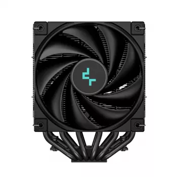 Oro aušintuvas DeepCool AK620 ZERO DARK 12 cm juodas, 6 šilumos vamzdeliai, 2x120 mm PWM ventiliatoriai, TDP 260 W, aukštis 160 mm