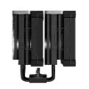 Oro aušintuvas DeepCool AK620 ZERO DARK 12 cm juodas, 6 šilumos vamzdeliai, 2x120 mm PWM ventiliatoriai, TDP 260 W, aukštis 160 mm