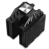 Oro aušintuvas DeepCool AK620 ZERO DARK 12 cm juodas, 6 šilumos vamzdeliai, 2x120 mm PWM ventiliatoriai, TDP 260 W, aukštis 160 mm