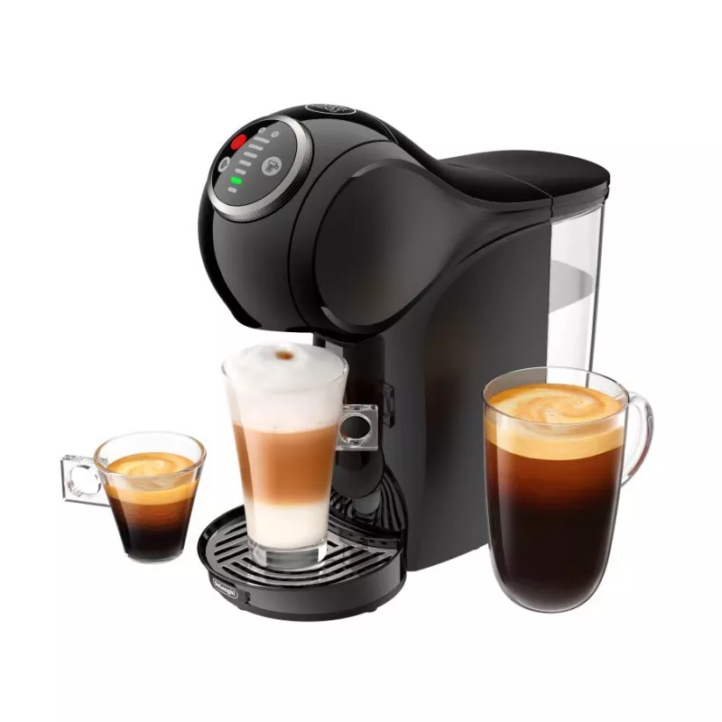 Kavos kapsulinis aparatas De’Longhi Genio S Plus EDG315.B — Dolce Gusto, 0,8 L vandens bakelis, 15 bar, stalviršinis, juodas