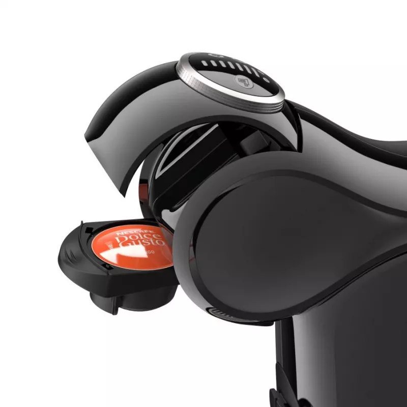 Kavos kapsulinis aparatas De’Longhi Genio S Plus EDG315.B — Dolce Gusto, 0,8 L vandens bakelis, 15 bar, stalviršinis, juodas