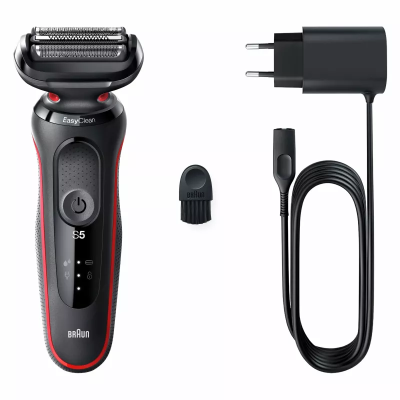 Braun Series 5 50-R1000s folinis skustuvas juodas, raudonas