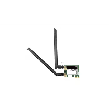 D-Link DWA-582 Wireless AC1200 dviejų juostų PCIe tinklo plokštė staliniam kompiuteriui, Wi-Fi 802.11n/ac, 867 Mbit/s 5 GHz + 300 Mbit/s 2,4 GHz