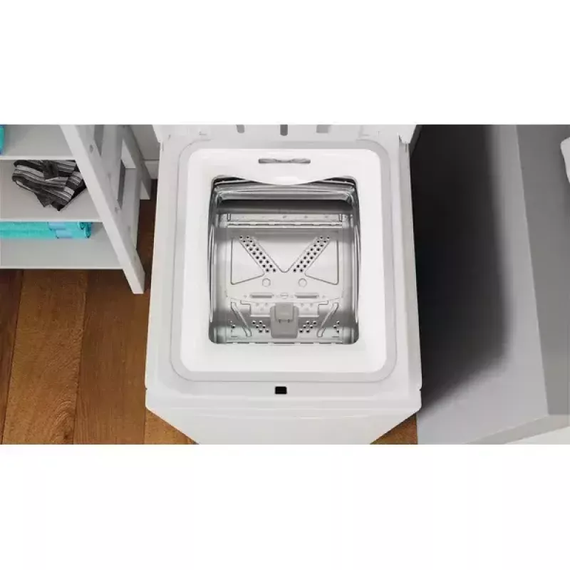 Skalbimo mašina su viršutiniu pakrovimu INDESIT BTW S60400 EU/N — 6 kg, 1000 aps./min., energijos klasė C, balta