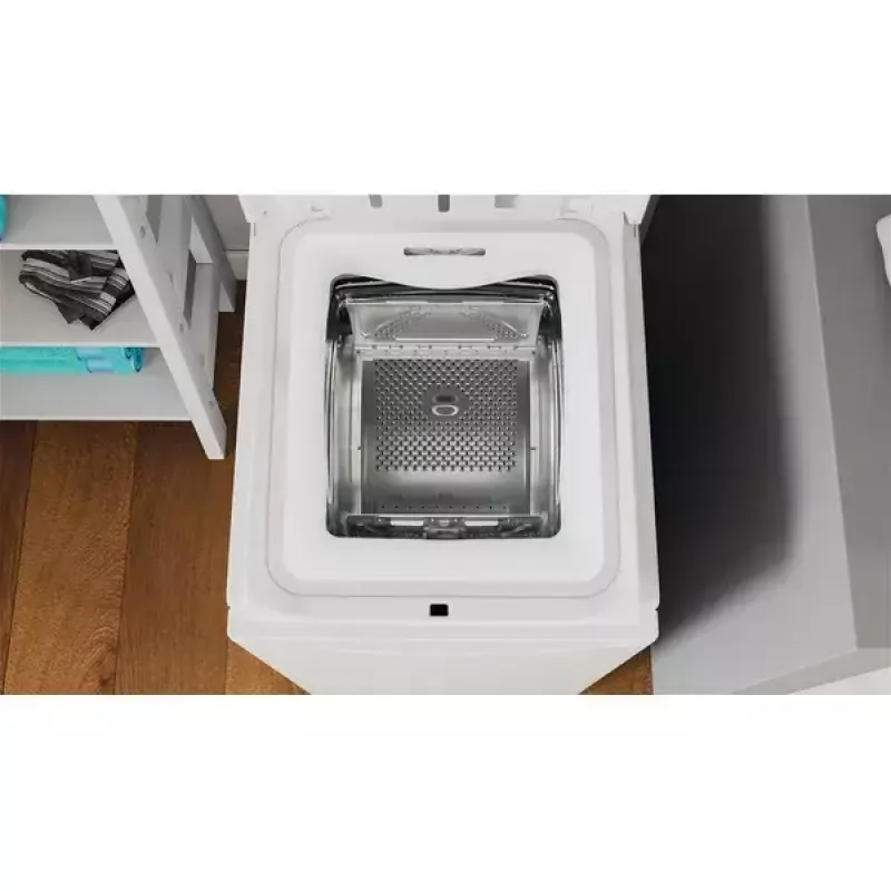 Skalbimo mašina su viršutiniu pakrovimu INDESIT BTW S60400 EU/N — 6 kg, 1000 aps./min., energijos klasė C, balta