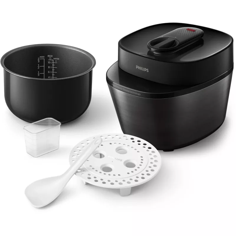 Elektrinis greitpuodis Philips HD2151/40 — 5 L, 1000 W, 34 automatinės programos, juodas