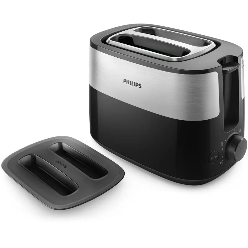 Philips Daily Collection HD2517/90 skrudintuvas 8 2 angos 900 W Juoda, Sidabrinė