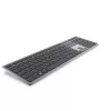 DELL Pro Plus klaviatūra KB700 – rusiškas (QWERTY), pilno dydžio, belaidė (RF + Bluetooth), pilka