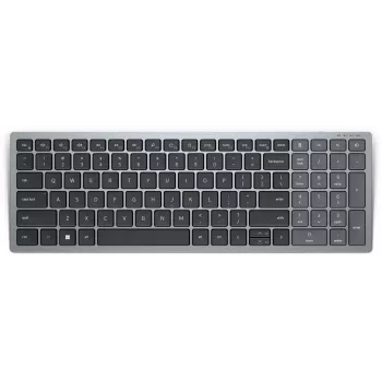 Klaviatūra Dell Pro Plus Compact KB740 — Pilno dydžio (100%), RF belaidė + Bluetooth, Rusų QWERTY, Juoda/Pilka