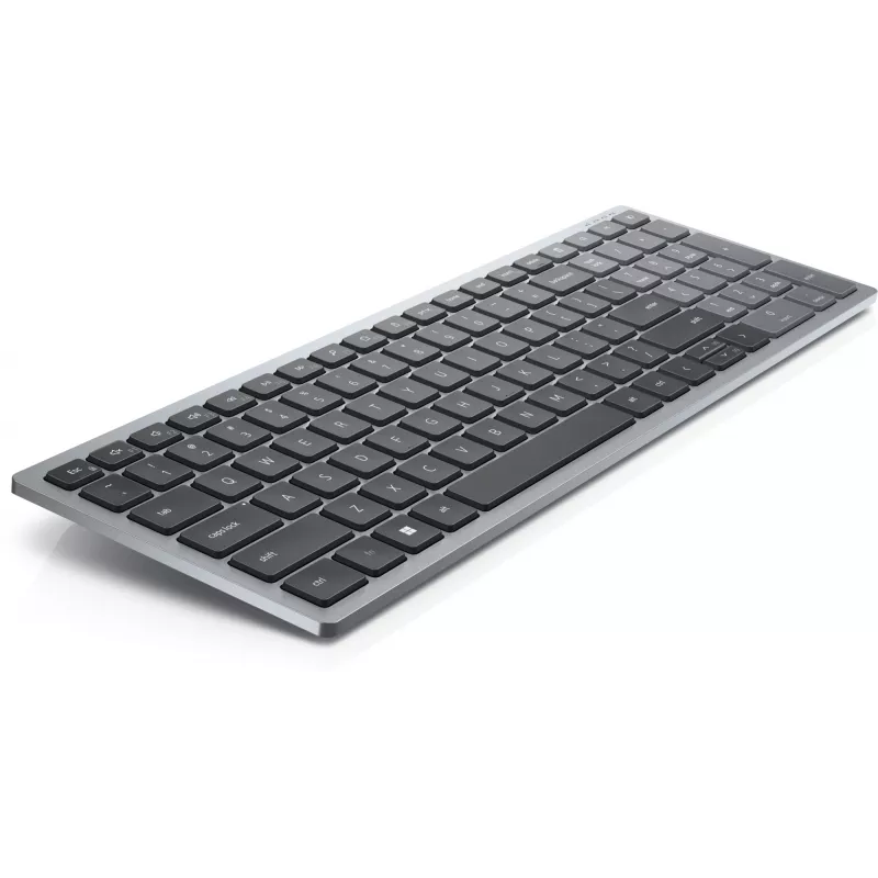 Klaviatūra Dell Pro Plus Compact KB740 — Pilno dydžio (100%), RF belaidė + Bluetooth, Rusų QWERTY, Juoda/Pilka