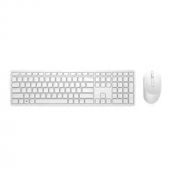 DELL Pro belaidė klaviatūra ir pelė - KM5221W - US International (QWERTY) - Balta
