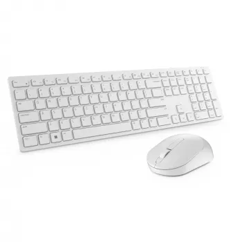 DELL Pro belaidė klaviatūra ir pelė - KM5221W - US International (QWERTY) - Balta