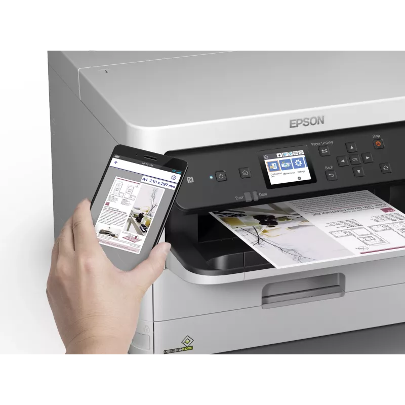 Spausdintuvas rašalinis Epson WorkForce Pro WF-C529RDW — A4, 4800 x 1200 dpi, dupleksas, Wi‑Fi, Ethernet, 34 ppm
