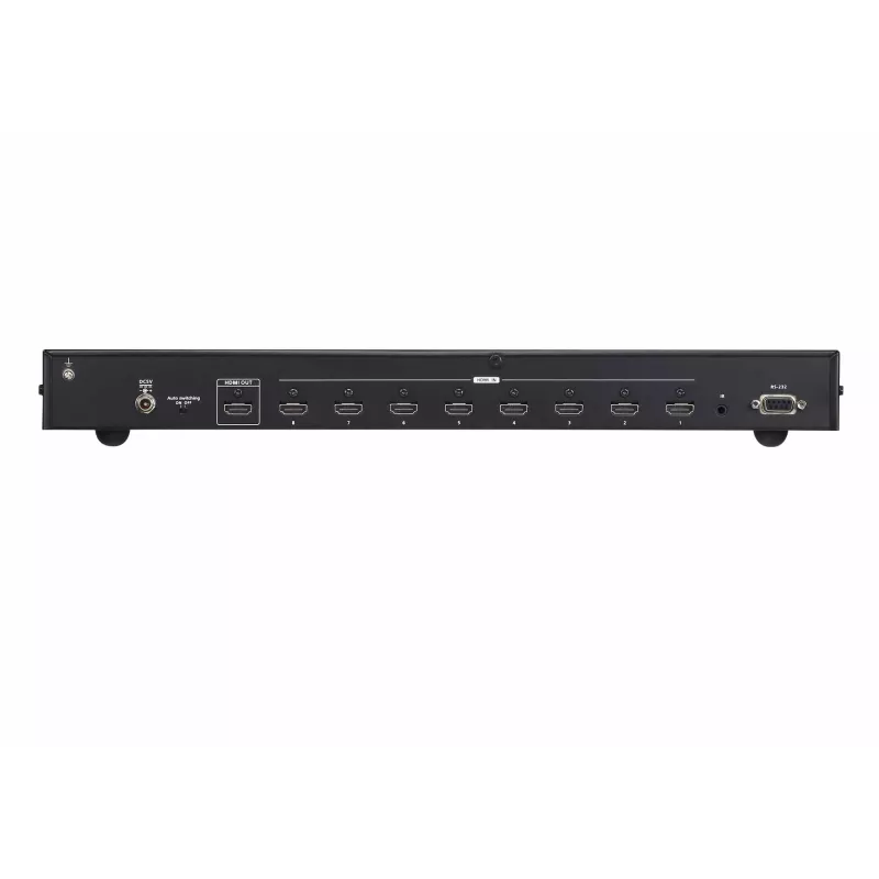 ATEN 8 prievadų 4K HDMI jungiklis, metalinis, juodas