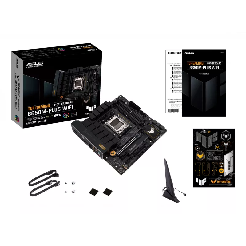 ASUS TUF GAMING B650M-PLUS WIFI pagrindinė plokštė AMD B650 Socket AM5 micro ATX