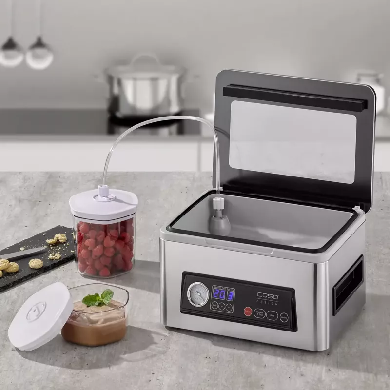 Vakuuminis pakuotuvas Caso VacuChef 50 Power 300 W nerūdijančio plieno modelis 01416 maisto produktų konservavimui