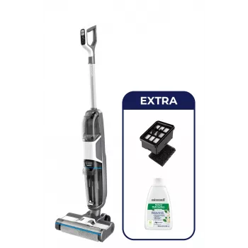 Bissell CrossWave HF3 Cordless Select belaidis šluotinis siurblys šlapiam ir sausam valymui 255 W pilka, balta