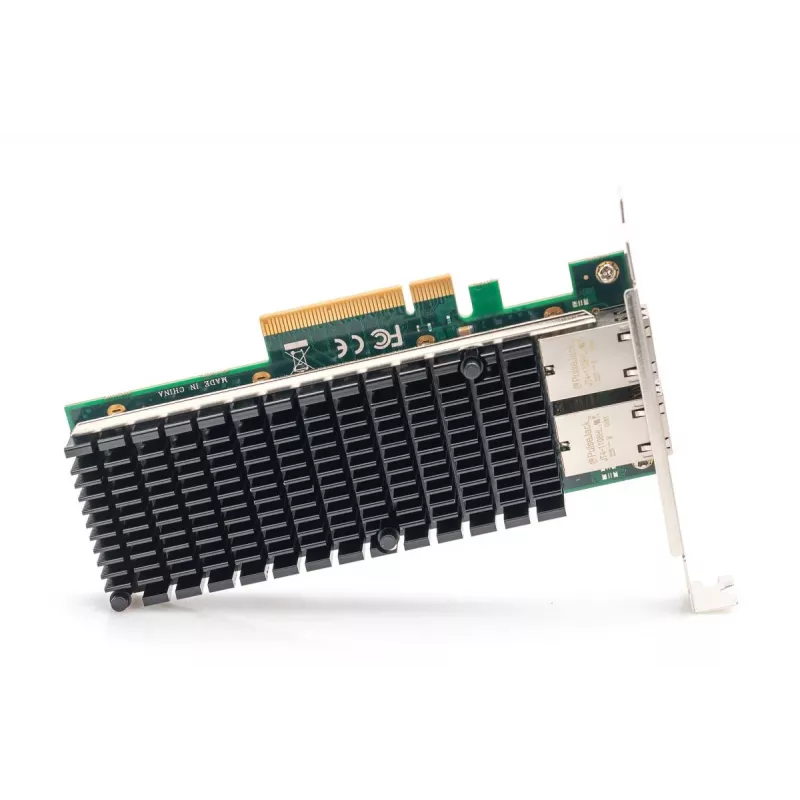 DIGITUS Ethernet server adapter 10Gbps dviejų prievadų PCI-E x8 Intel X540 BT2