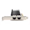 DIGITUS Ethernet server adapter 10Gbps dviejų prievadų PCI-E x8 Intel X540 BT2