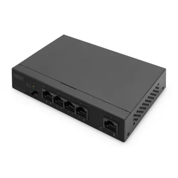 DIGITUS DN-95330-1 PoE jungiklis 4+1 prievadų, 4 PoE prievadai