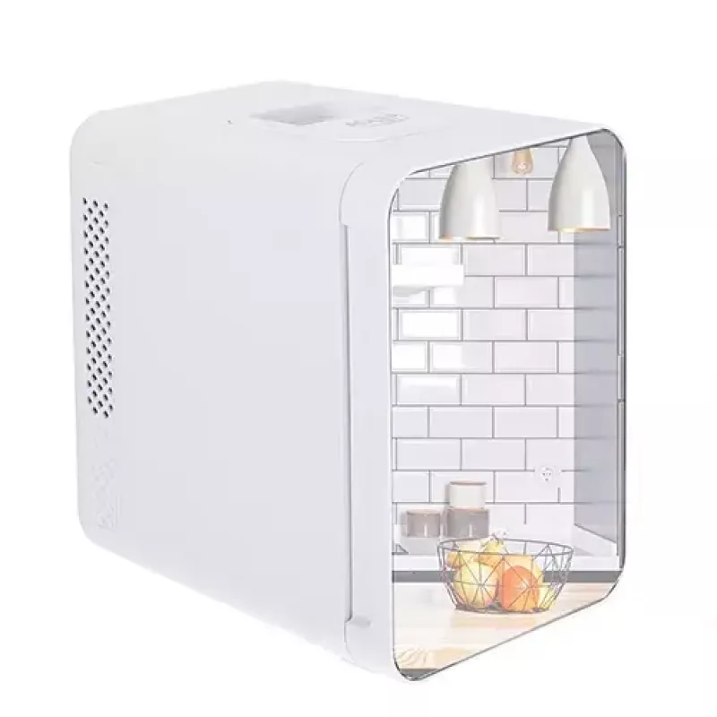 Mini šaldytuvas Adler AD 8085, 4 L, dešiniai vyriai, veidrodinės durelės, 220–240V/12V