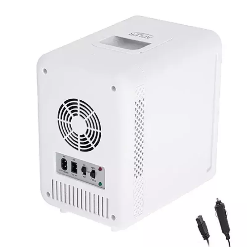 Mini šaldytuvas Adler AD 8085, 4 L, dešiniai vyriai, veidrodinės durelės, 220–240V/12V