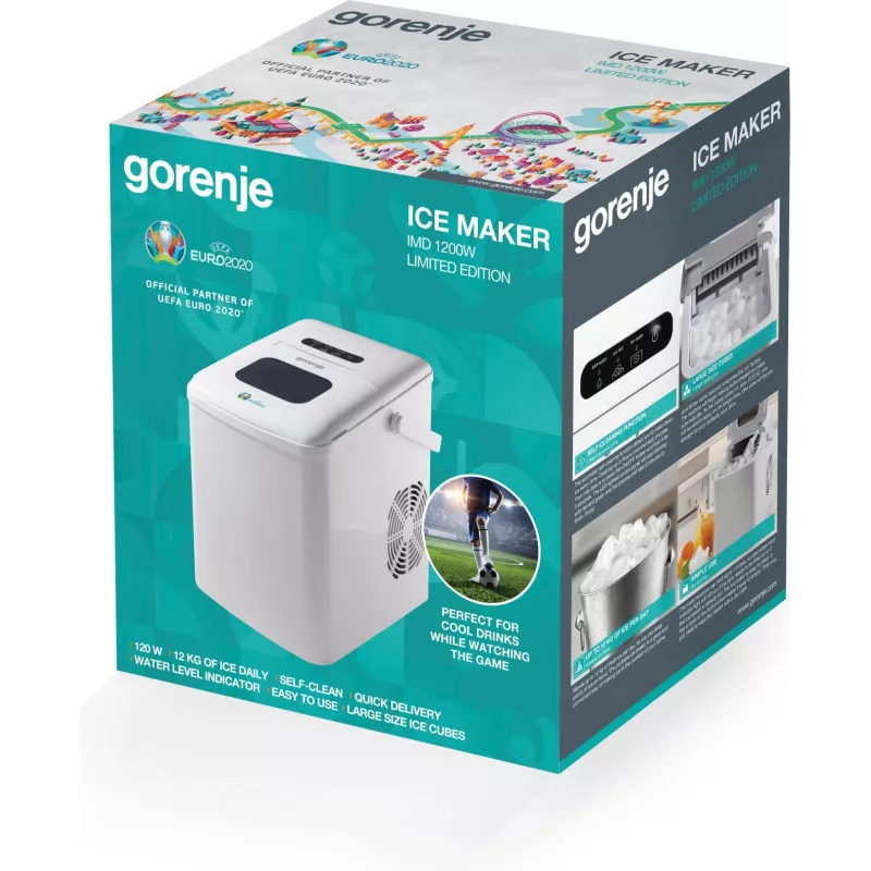Gorenje IMD1200W ledo gaminimo aparatas, 12 kg per parą, 120 W, baltas
