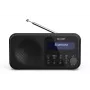 Sharp DR-P420(BK) Tokyo nešiojamasis skaitmeninis radijas, DAB, DAB+, FM, 2 W, AAC