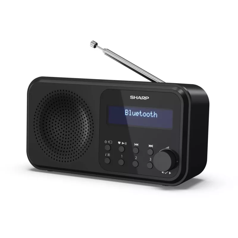 Sharp DR-P420(BK) Tokyo nešiojamasis skaitmeninis radijas, DAB, DAB+, FM, 2 W, AAC