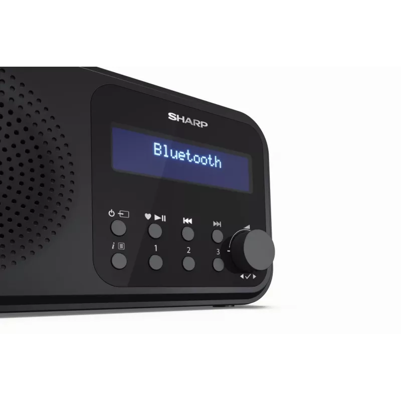 Sharp DR-P420(BK) Tokyo nešiojamasis skaitmeninis radijas, DAB, DAB+, FM, 2 W, AAC