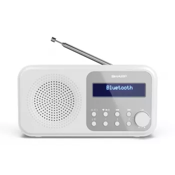Nešiojamas skaitmeninis radijas Sharp DR-P420(WH) Tokyo, DAB/DAB+/FM, 2 W, AAC
