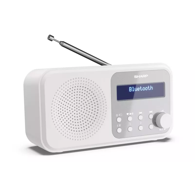Nešiojamas skaitmeninis radijas Sharp DR-P420(WH) Tokyo, DAB/DAB+/FM, 2 W, AAC